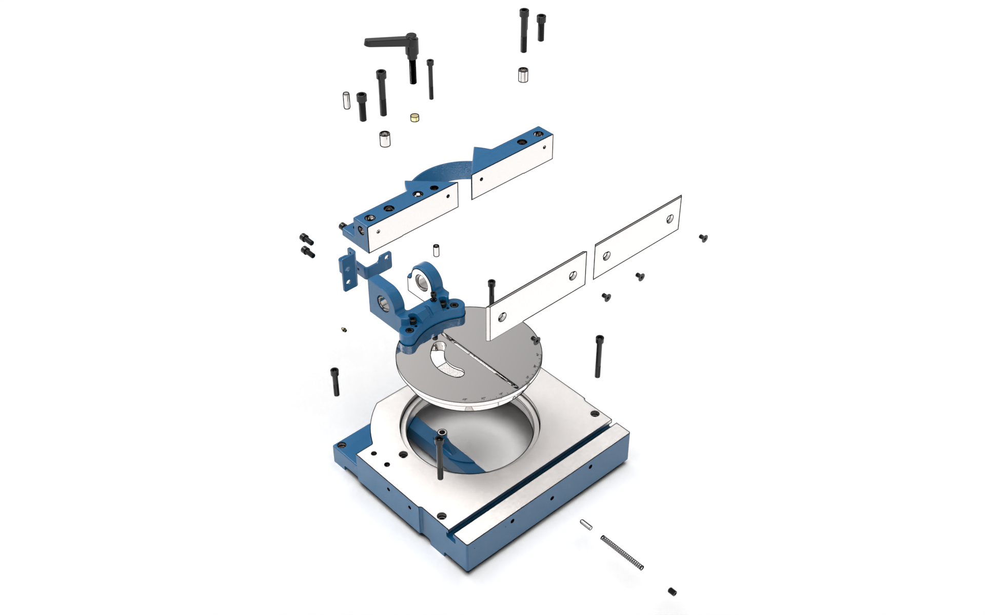 Brobo Clamping Table G Model Exploded View