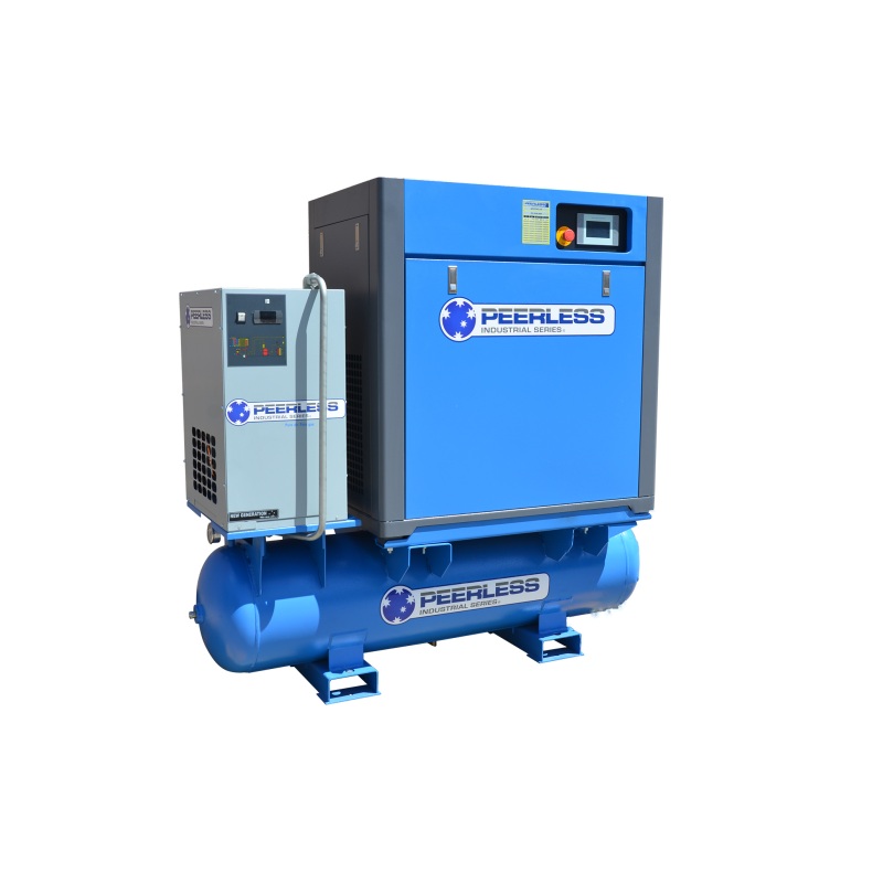 Peerless HQD20 Rotary Screw Air Compressor with Variable Speed Direct Drive 20HP Full Feature 10 Bar – 70.67 CFM / 2000 LPM