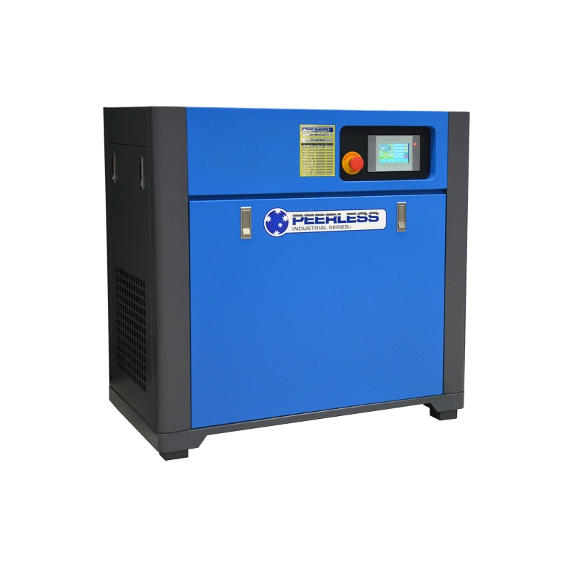 Peerless HQD10 Rotary Screw Air Compressor with Variable Speed Direct Drive 10HP Basemount Only 8 Bar- 35.3 CFM / 1000 LPM